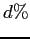 $d\%$