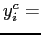 $y_i^c=$